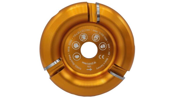 Kaindel wood - medienos frezavimo diskas 115 x 20 x 22,2mm 1