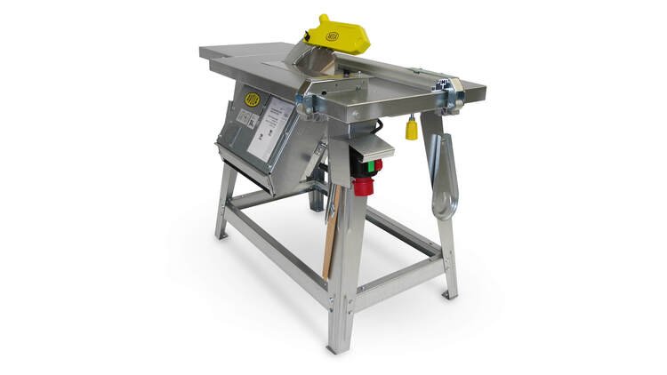 AVOLA diskinės pjovimo staklės mod. TZV 315, su pjovimo aukščio ir pjūklo pasvirimo reguliavimu