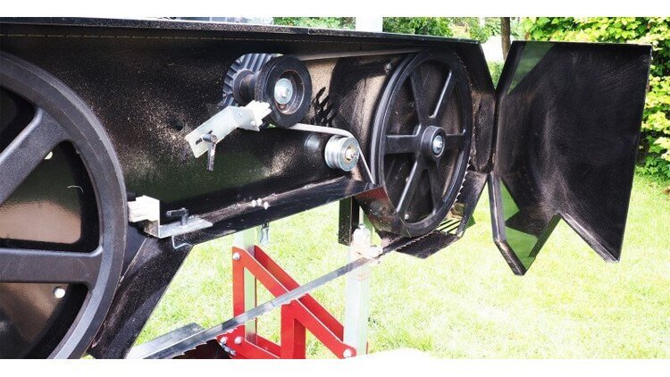 Juostinės pjovimo staklės mod. OPTIMAT Timberland TMC 790S su elektriniu valdymu (aukštyn/žemyn) 11