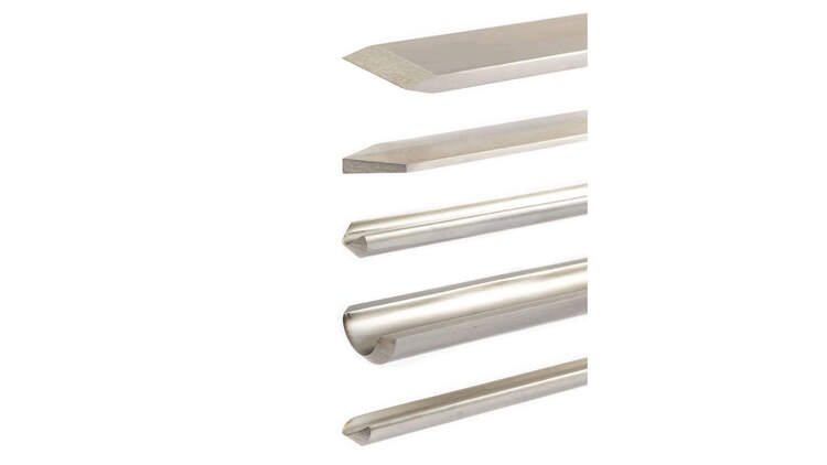 BASIC-LINE tekinimo kaltai HSS M2-KRYO pradedantiesiems, 5 dalių rinkinys 3