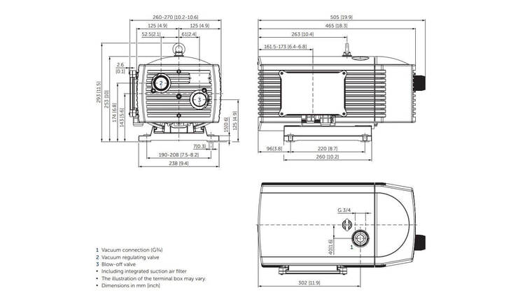 Vakuuminis siurblys mod. Becker VT 4.25 (betepalinis, su mentėmis)