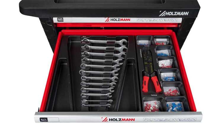 Holzmann mobili įrankių spintelė su įrankiais mod. WW770W 1