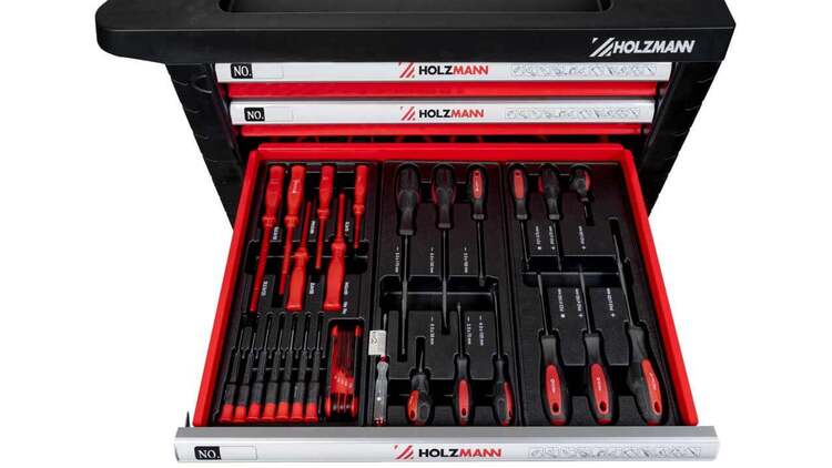 Holzmann mobili įrankių spintelė su įrankiais mod. WW770W 2