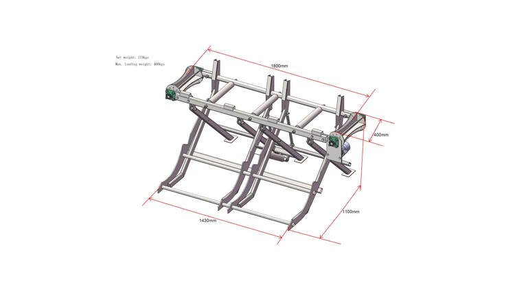 Rąstų padavimo įrenginys mod. 5-SSA400-SH 4
