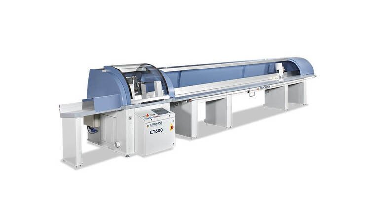 STROMAB skersavimo staklės mod. CT 600, su optimizavimo ir pjovimo kampu funkcijomis