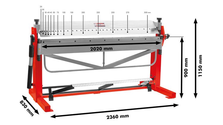 Magnetinio lenkimo staklės mod. AKM 2020 2