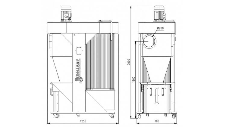 Drožlių nutraukėjas mod. HOLZING HLZ 421 2