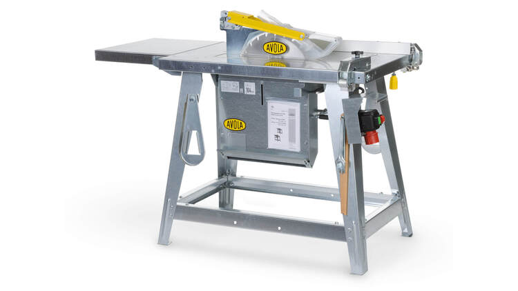 AVOLA diskinės pjovimo staklės mod. TZH 350, su pjovimo aukščio reguliavimu ir pjūklo apsauga