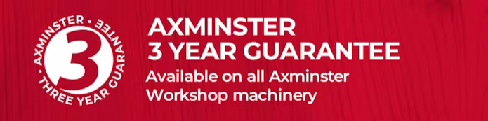 Axminster Workshop trijų metų garantija